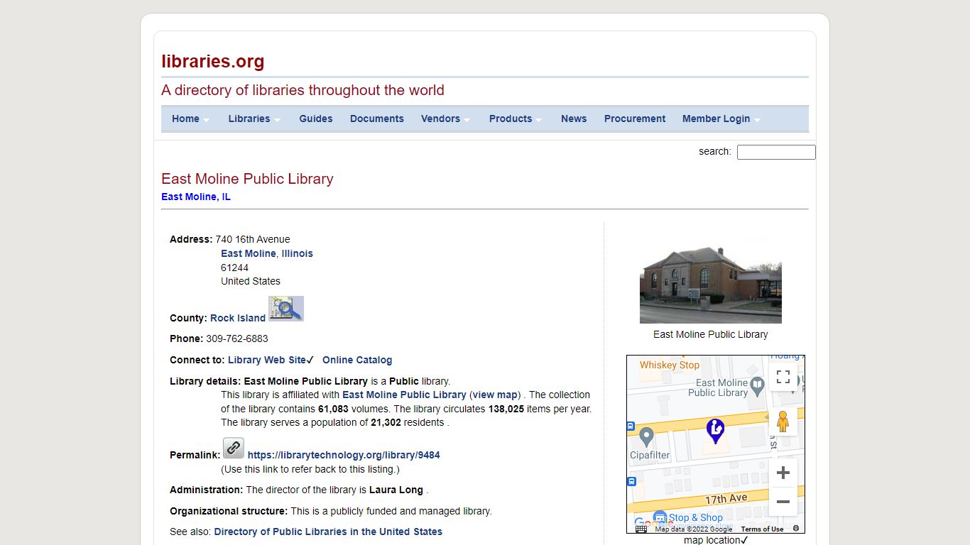 East Moline Public Library -- East Moline Public Library